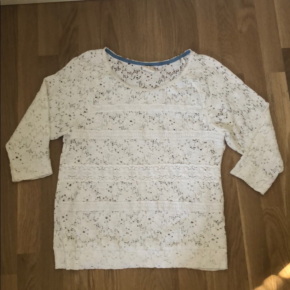 Anthropologie Cotton Lace Top